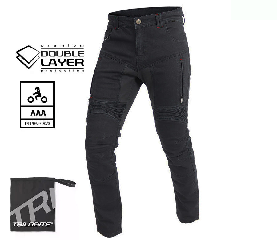 Trilobite Parado doublelayer AAA SLIM FIT muške crne