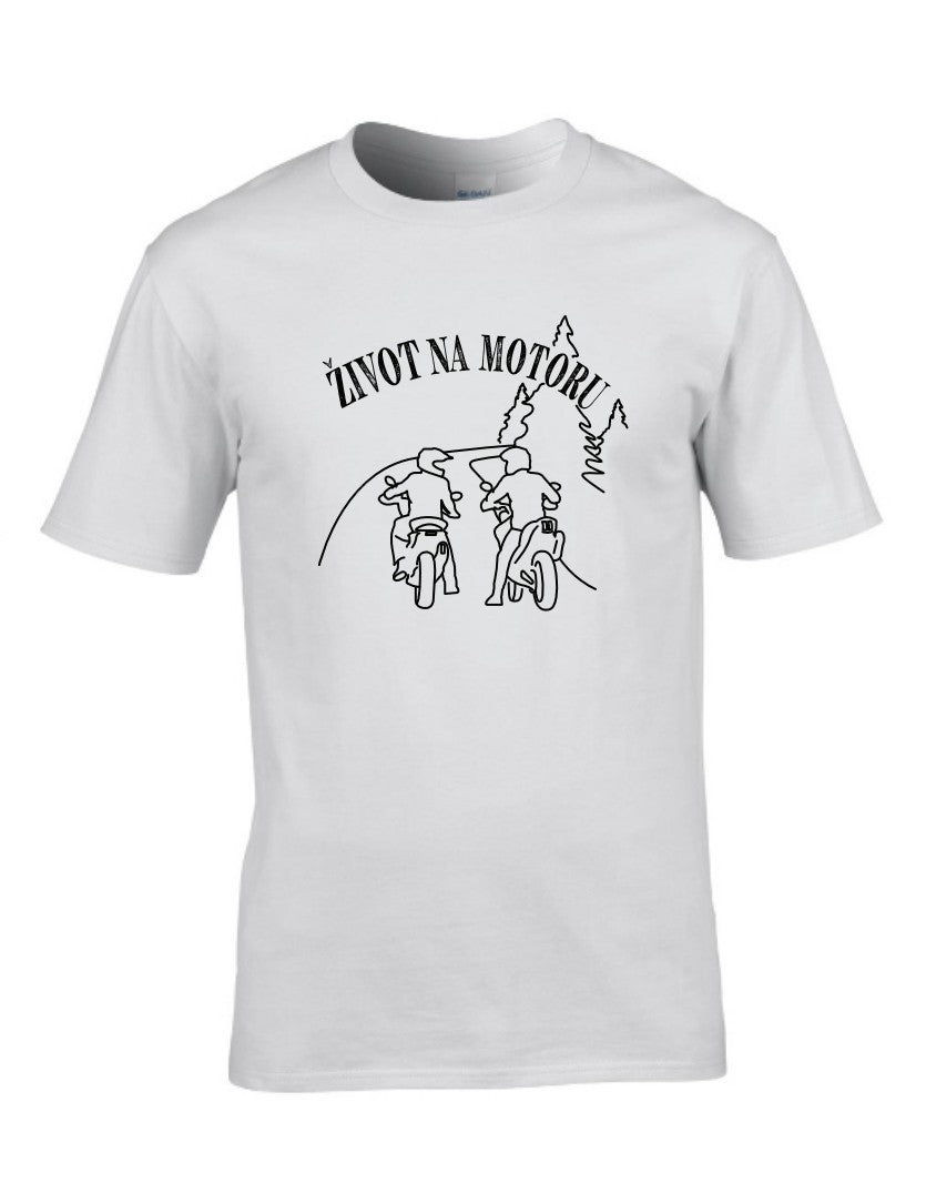 Majica  Život Na Motoru Bijela