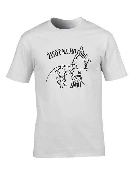 Majica  Život Na Motoru Bijela