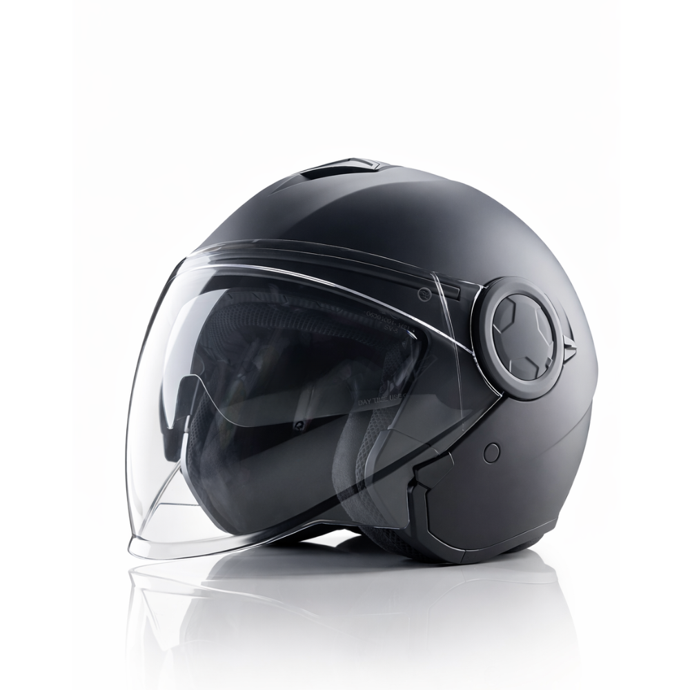 Vito Linate Double Visor Mat Crna