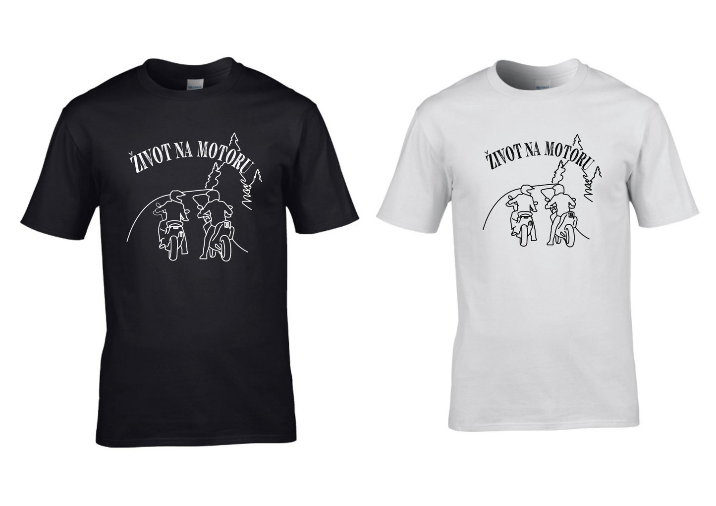 Majica  Život Na Motoru Crna